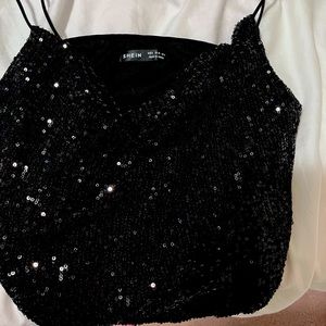 Black crop top